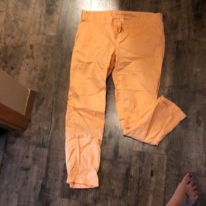 Orange khaki pants